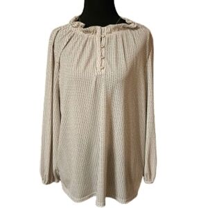 Adrianna Papell Women's Large Long Sleeve Blouse.
